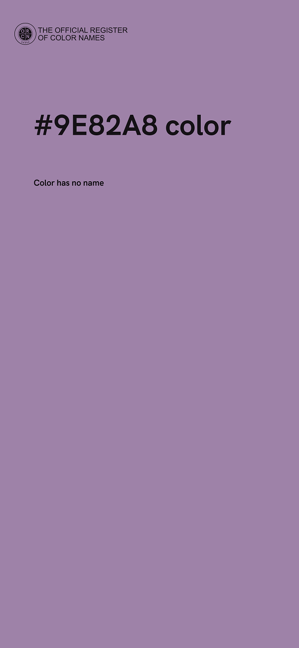 #9E82A8 color image