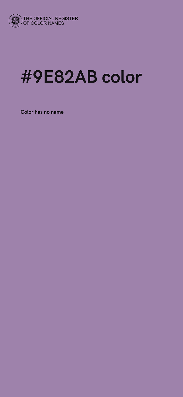#9E82AB color image