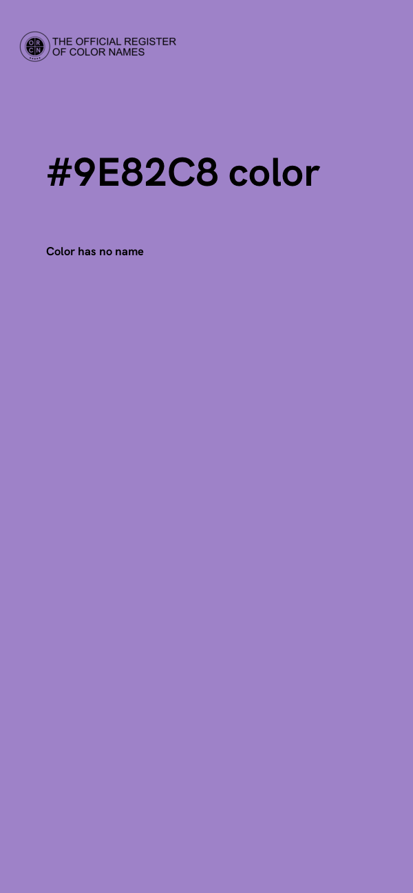 #9E82C8 color image