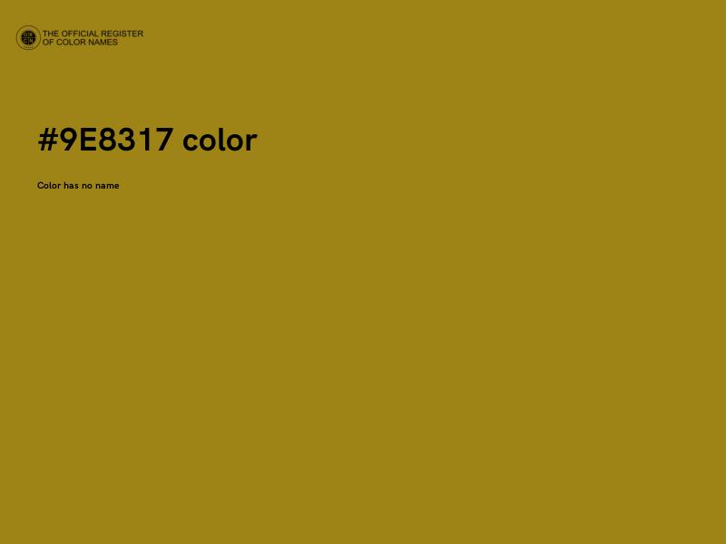#9E8317 color image