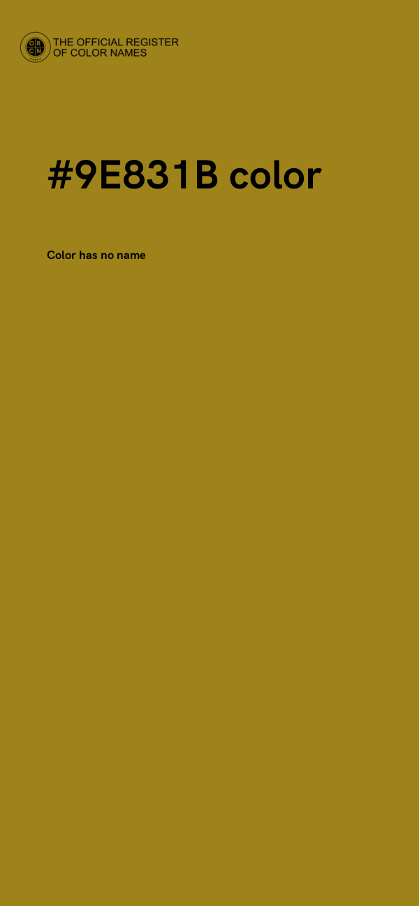 #9E831B color image