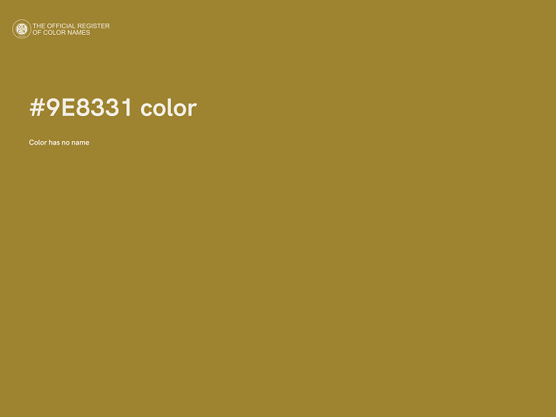 #9E8331 color image