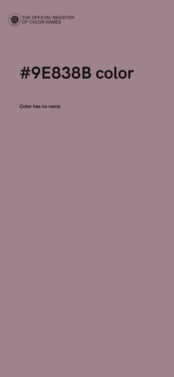 #9E838B color image