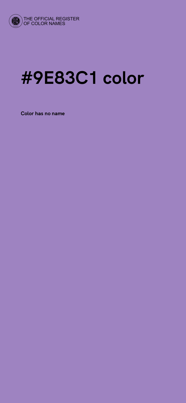#9E83C1 color image