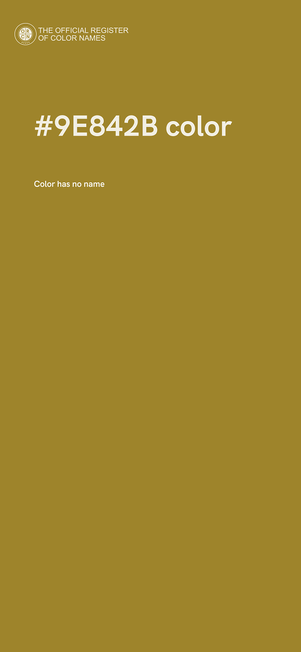 #9E842B color image