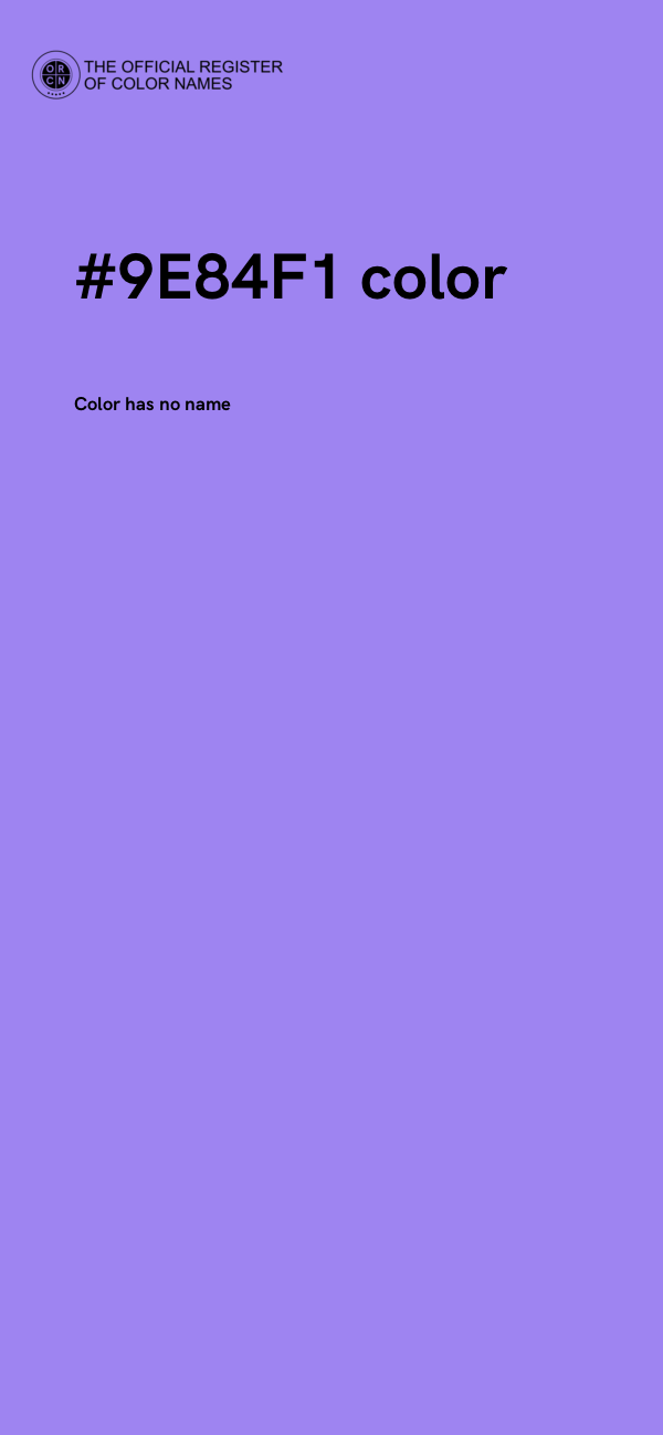 #9E84F1 color image
