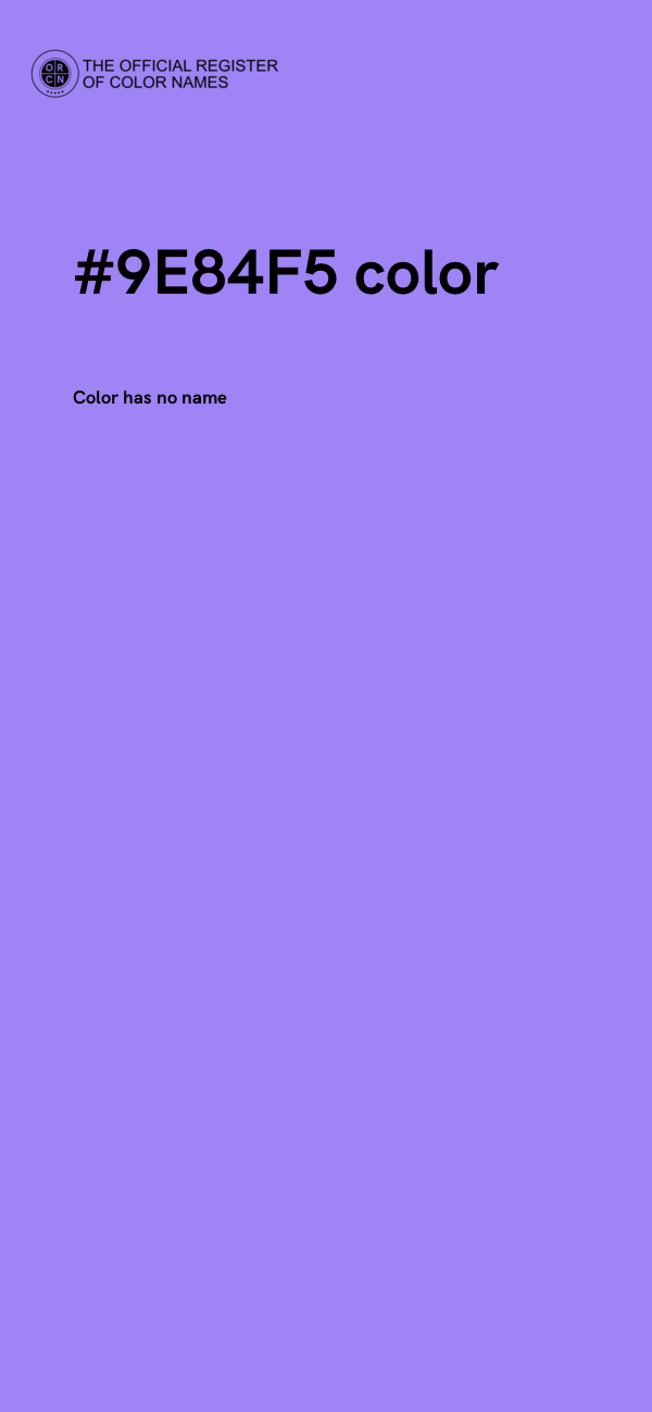 #9E84F5 color image