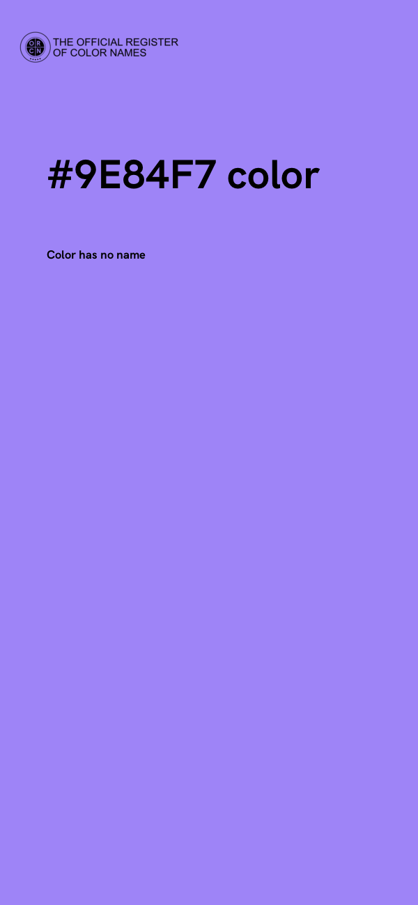#9E84F7 color image
