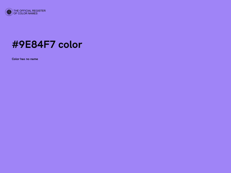 #9E84F7 color image