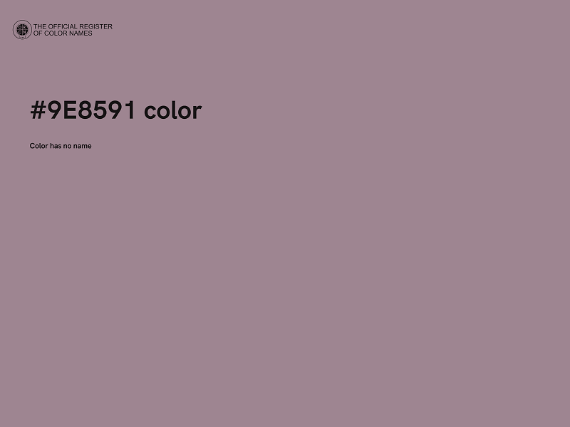 #9E8591 color image