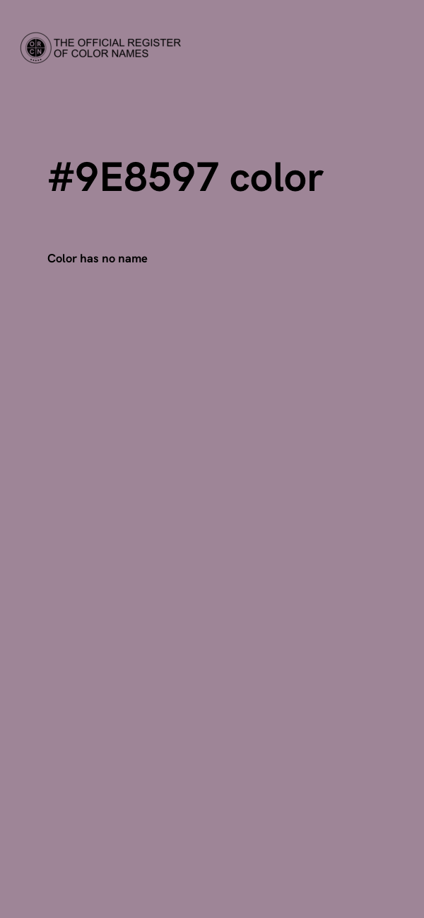 #9E8597 color image