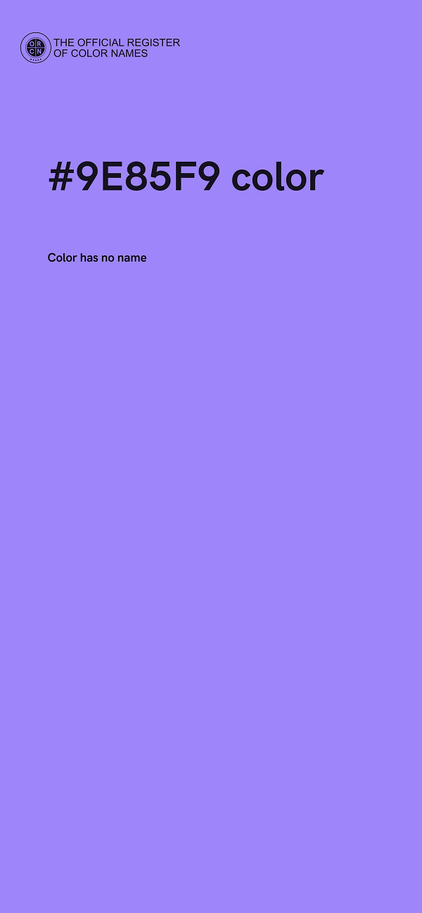 #9E85F9 color image