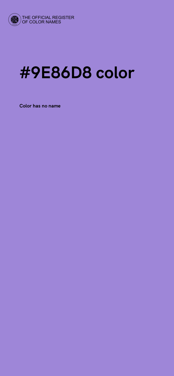 #9E86D8 color image
