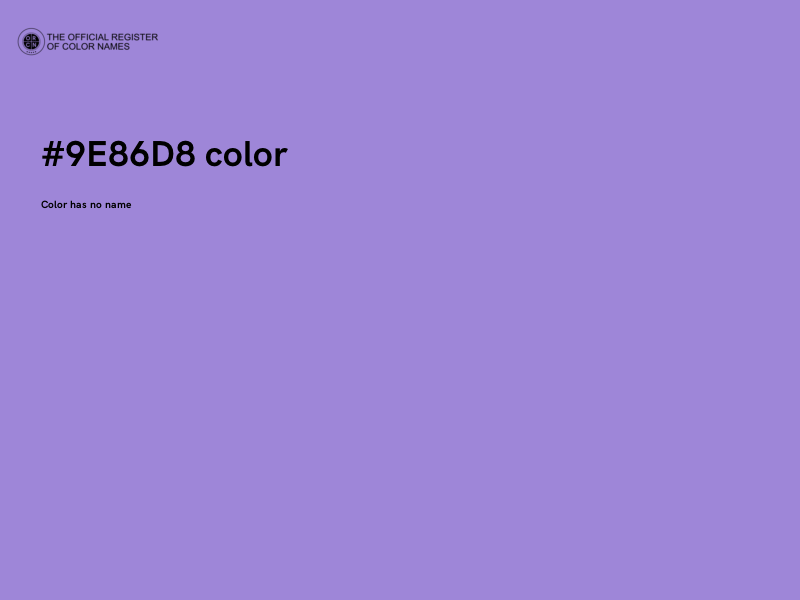 #9E86D8 color image