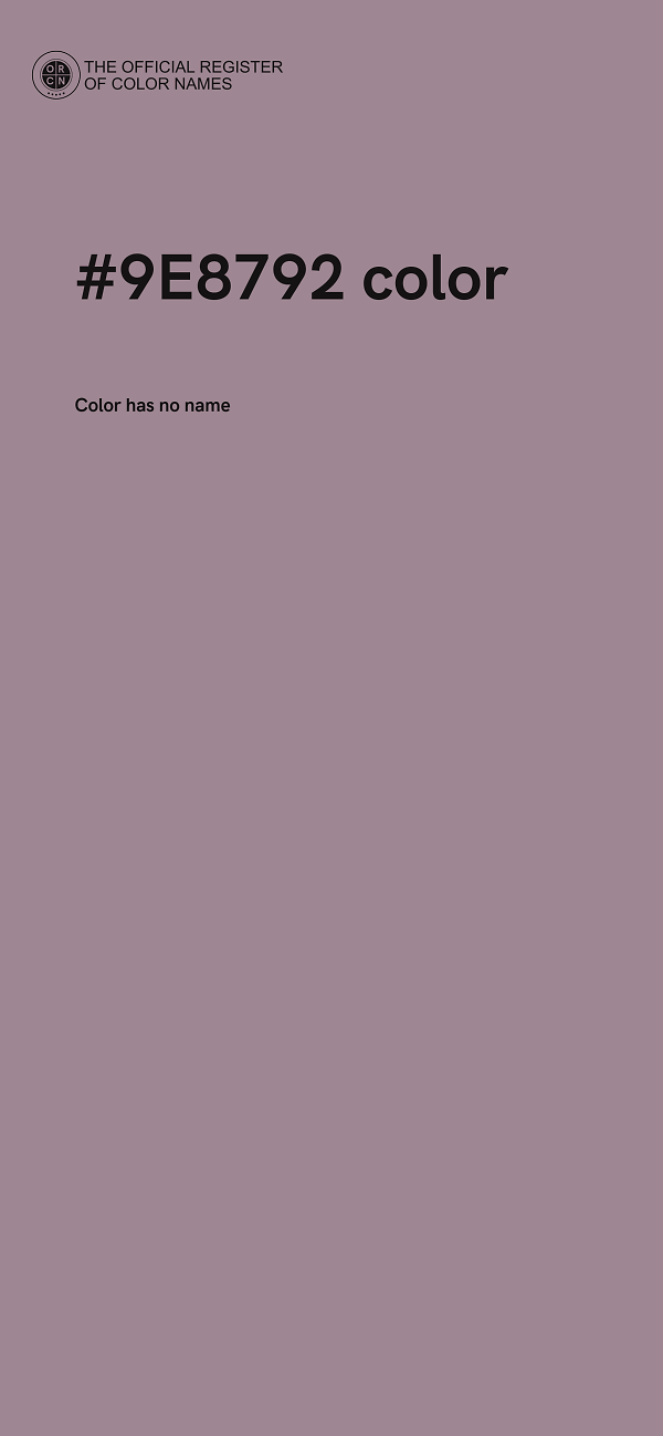 #9E8792 color image