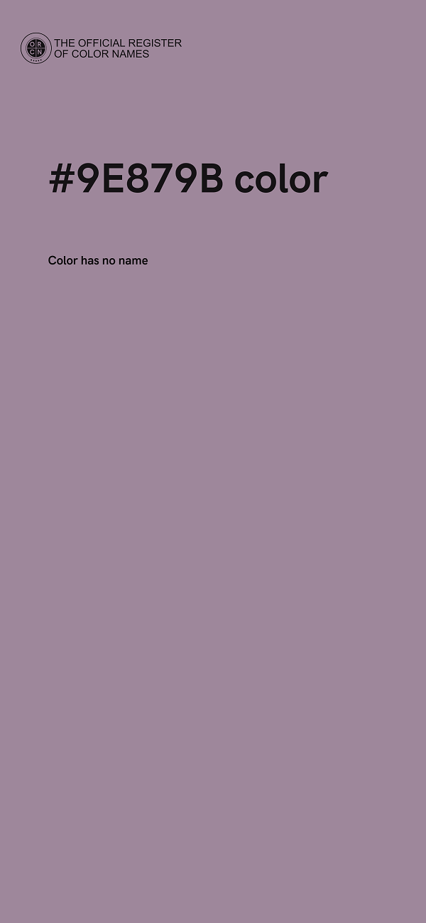 #9E879B color image