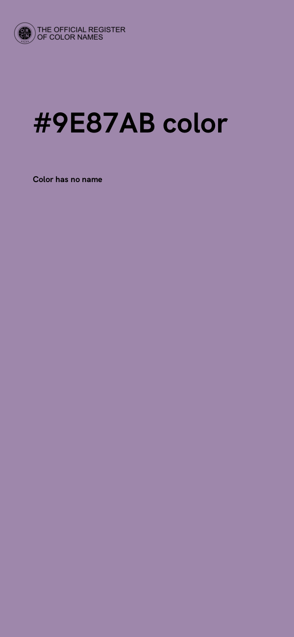 #9E87AB color image