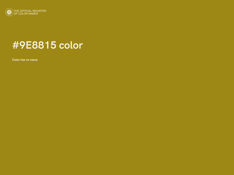 #9E8815 color image