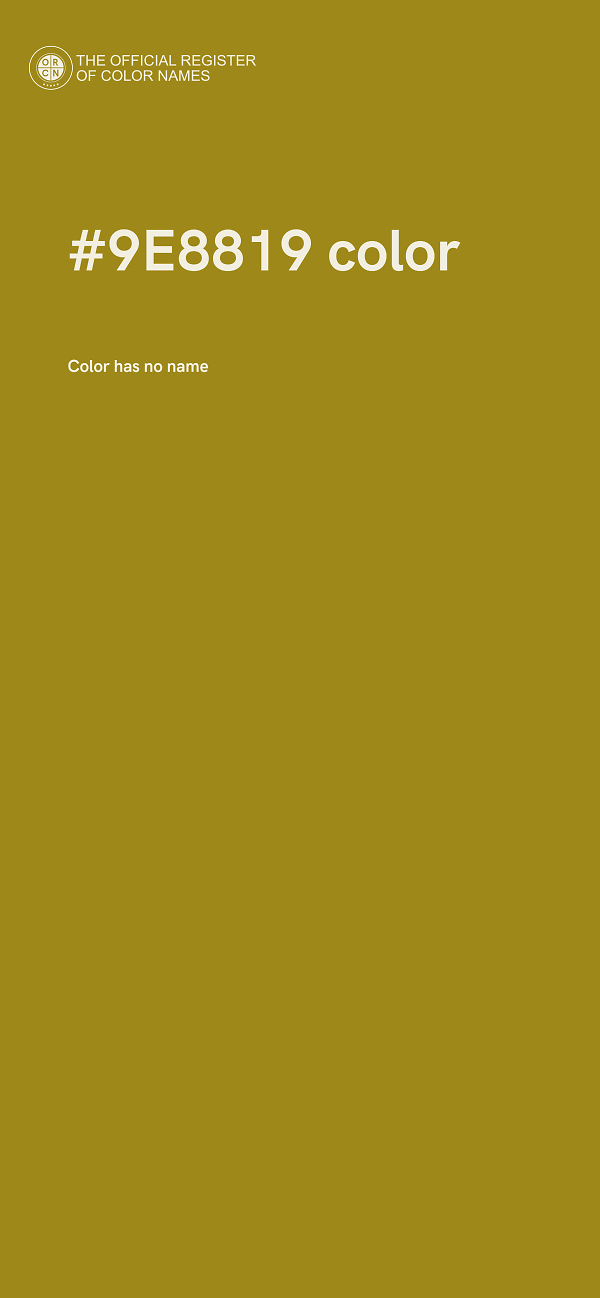 #9E8819 color image