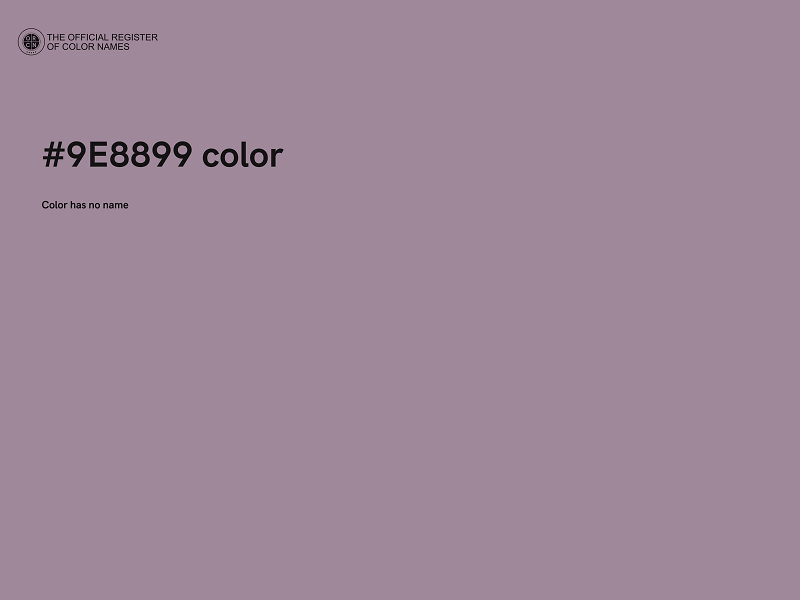 #9E8899 color image