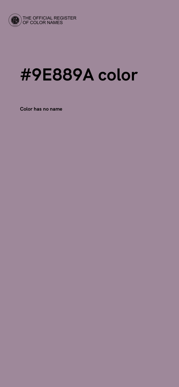 #9E889A color image