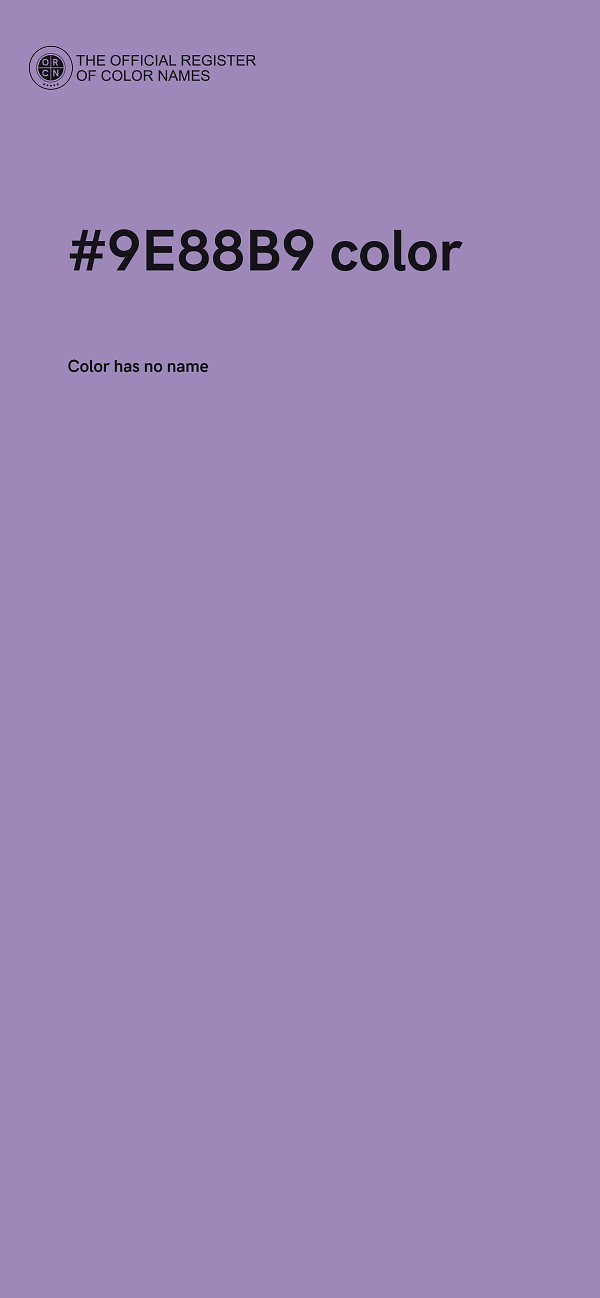 #9E88B9 color image