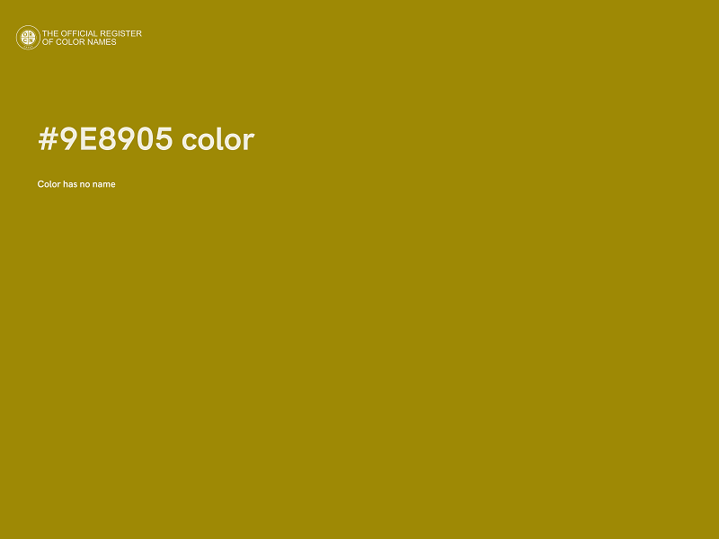 #9E8905 color image