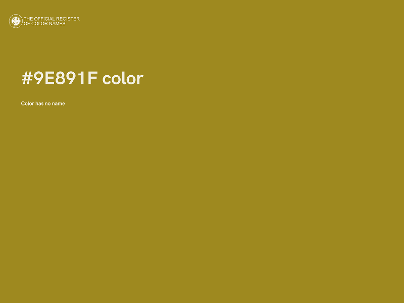 #9E891F color image