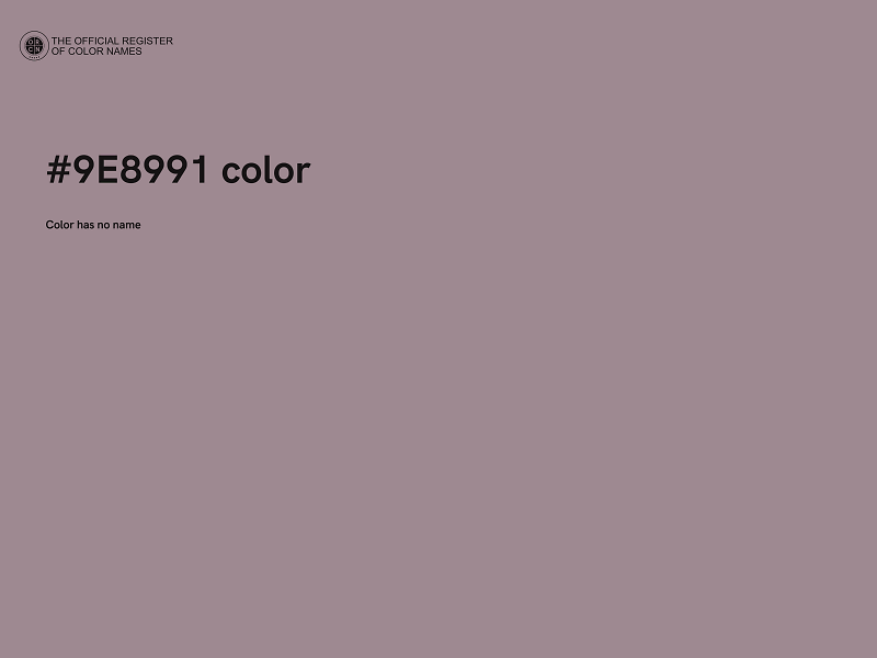 #9E8991 color image