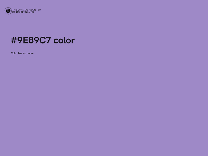 #9E89C7 color image