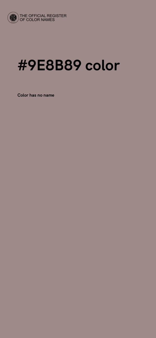 #9E8B89 color image