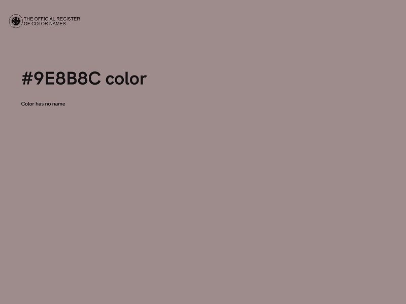 #9E8B8C color image