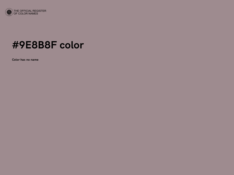 #9E8B8F color image