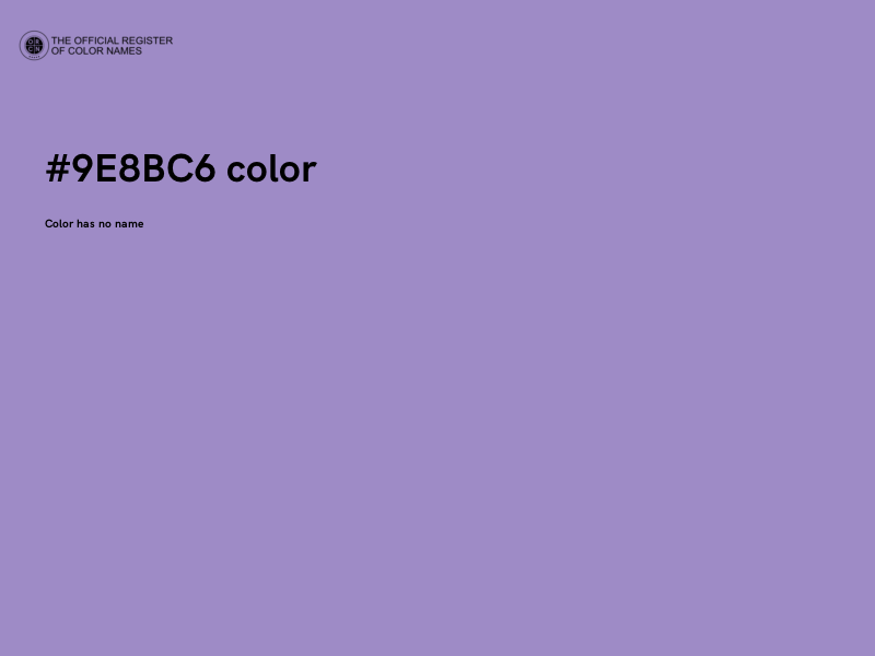 #9E8BC6 color image
