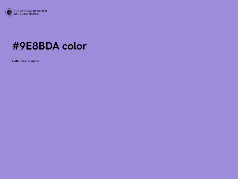 #9E8BDA color image