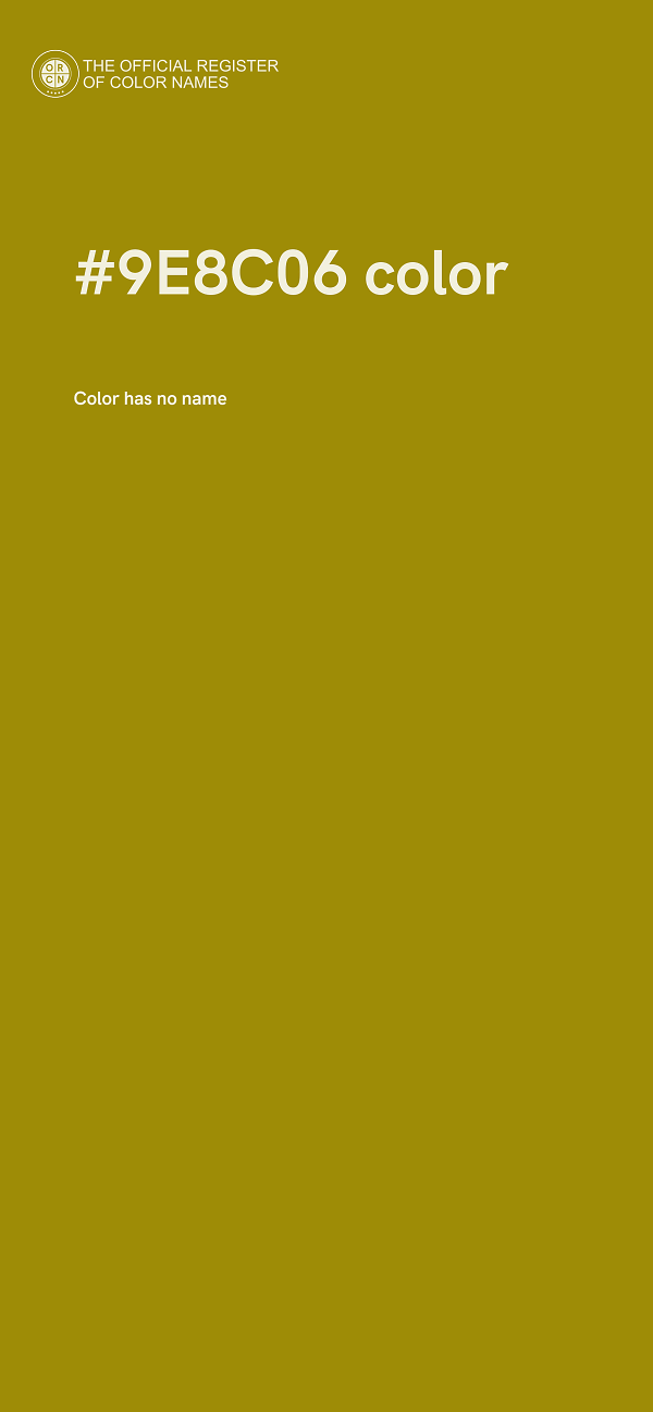 #9E8C06 color image