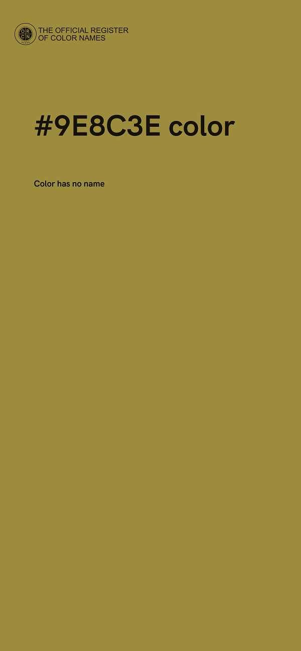 #9E8C3E color image