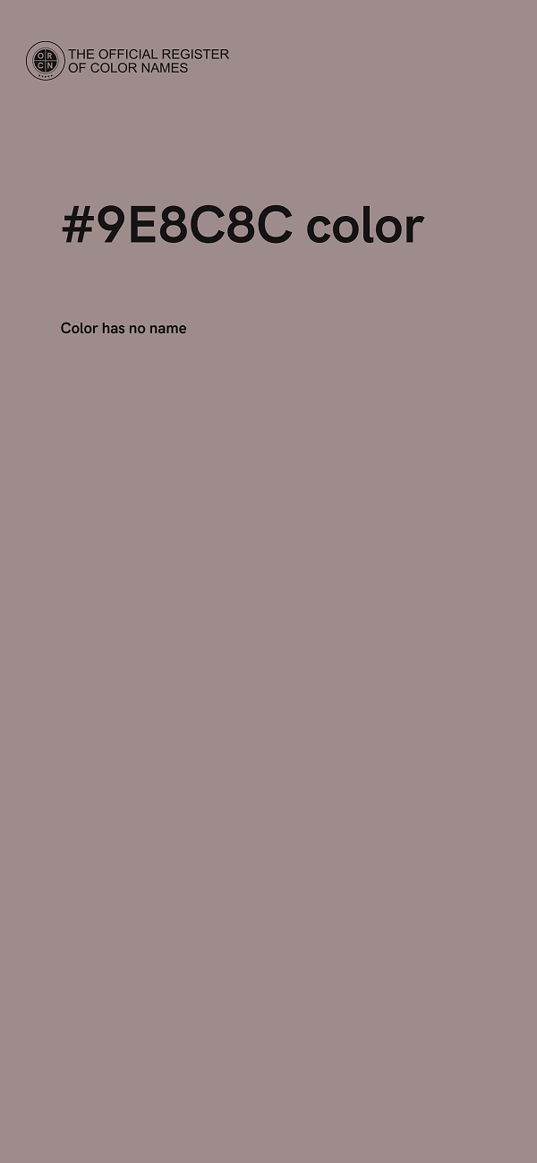#9E8C8C color image