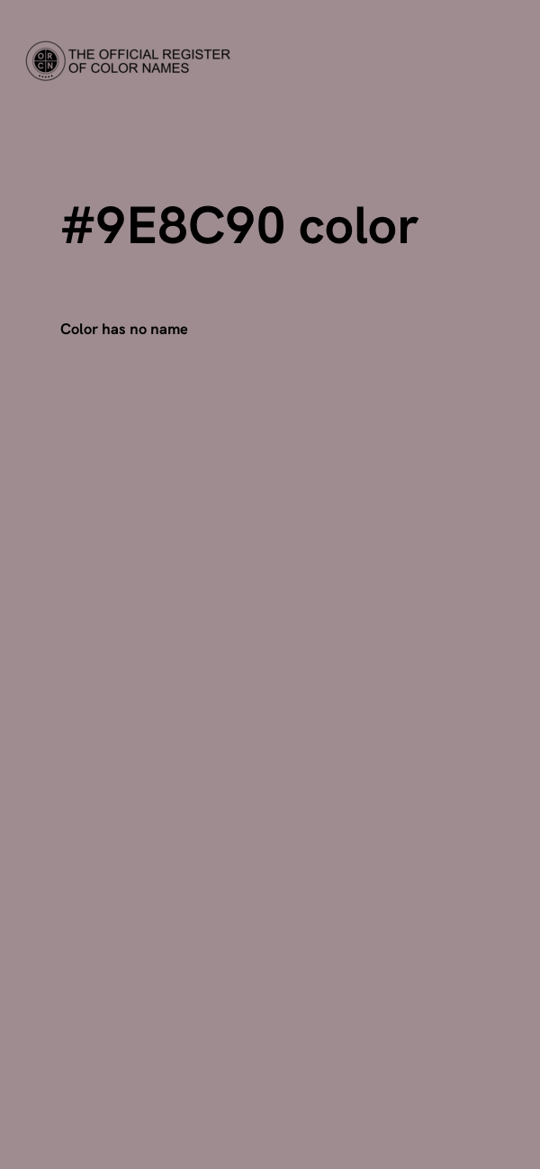 #9E8C90 color image