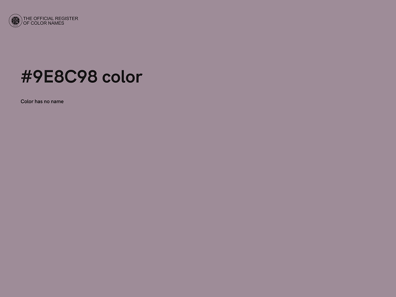 #9E8C98 color image