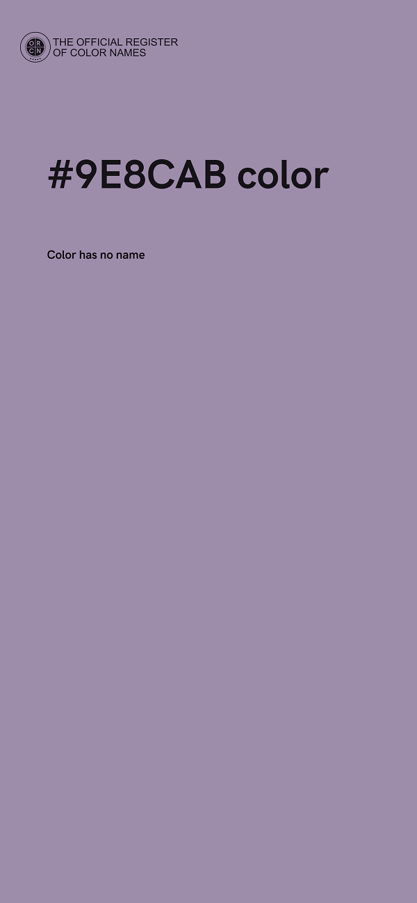 #9E8CAB color image