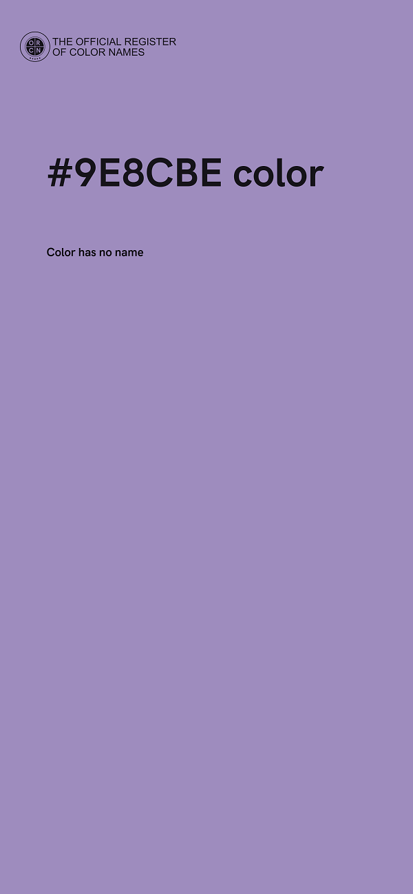 #9E8CBE color image
