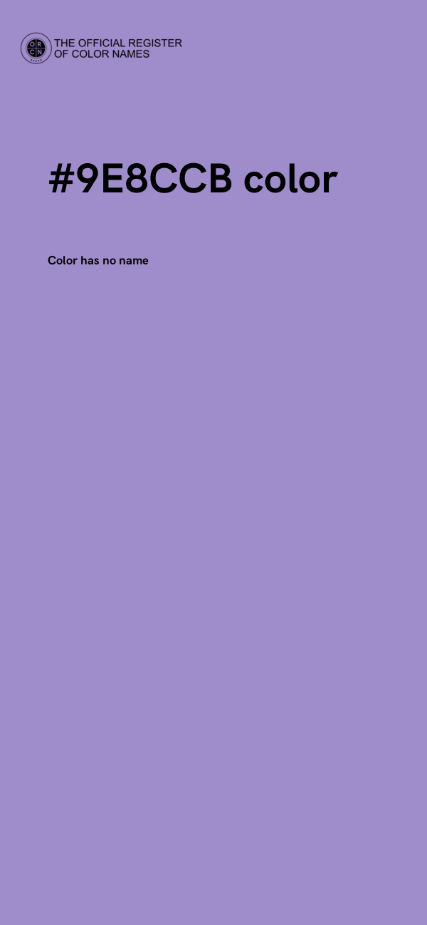 #9E8CCB color image