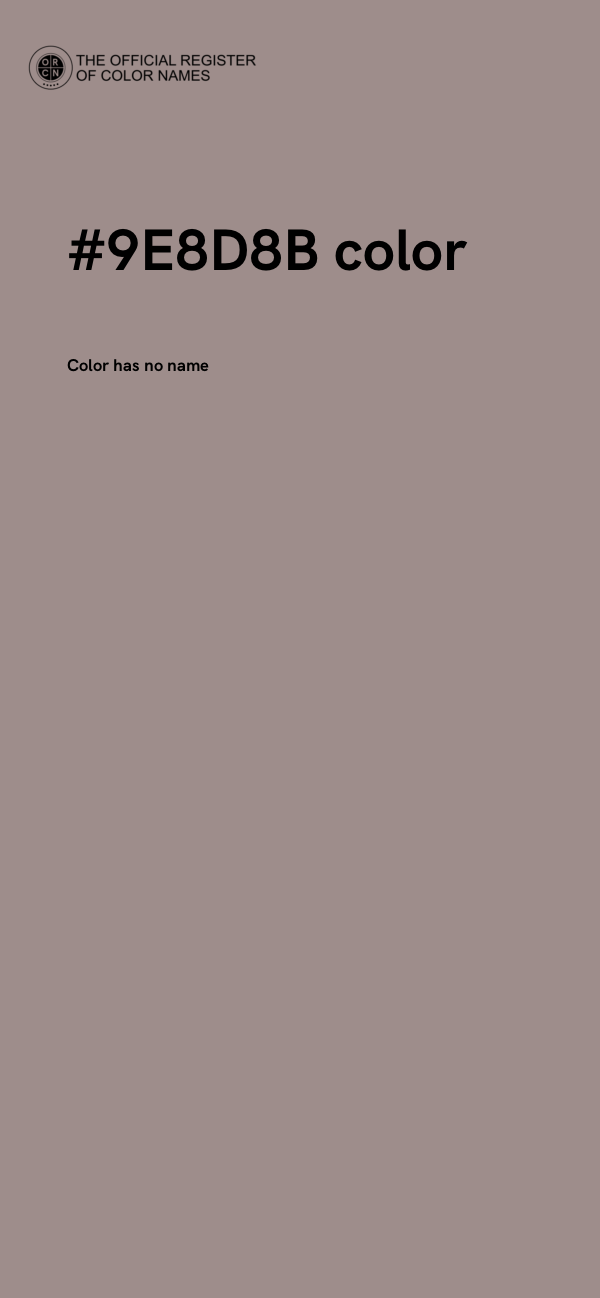#9E8D8B color image