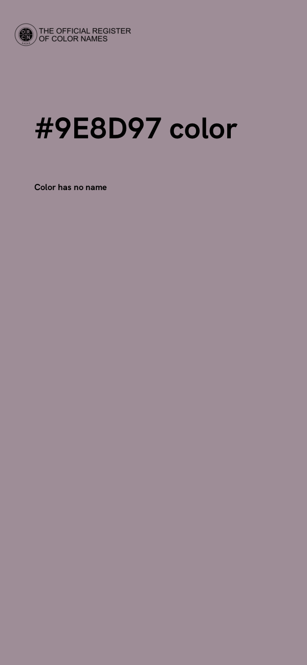 #9E8D97 color image