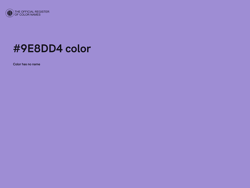 #9E8DD4 color image