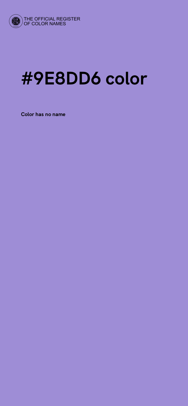 #9E8DD6 color image