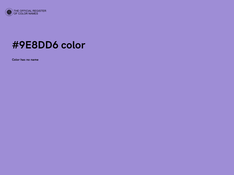 #9E8DD6 color image