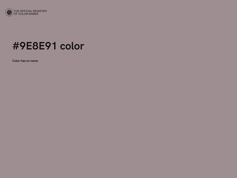 #9E8E91 color image