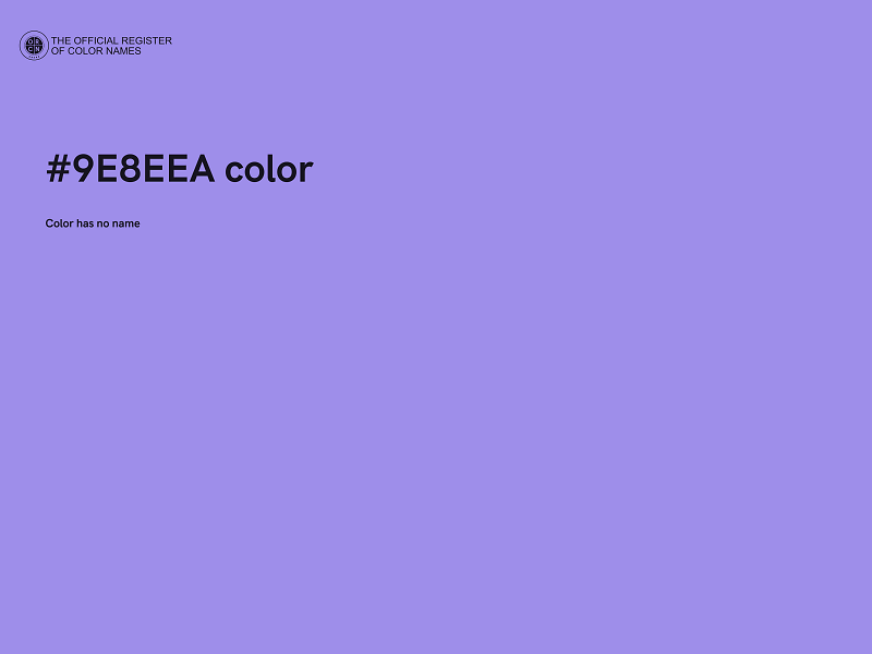 #9E8EEA color image